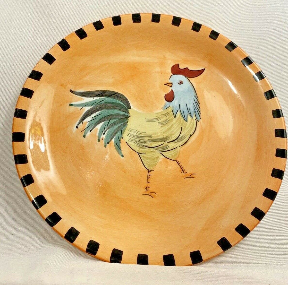 Rooster Plate Lillian Vernon Wall Decor Luncheon Plate 8&quot;dia Collectible... - $19.79