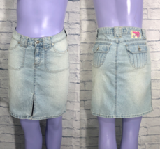 MUDD Blue Jean Denim Cotton Blend Size 3 Three Womens Skirt - £13.64 GBP