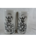 VINTAGE signed Robert Mayokok White w Black design Salt and Pepper Shakers - $20.33 CAD