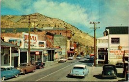 Nevada Virginia City Vintage Postcard Street Scene Delta Saloon Bucket Of Blood - £11.84 GBP