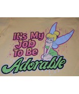 Disney Child&#39;s Its My Job to be Adorable Tinker Bell Yellow TShirt Toddl... - £11.78 GBP
