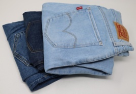 Levi&#39;s Women&#39;s Jeans Lot of 3 Pairs Size 27 Ribcage Boot High Rise Strai... - £46.52 GBP