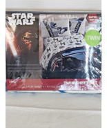 Disney Star Wars Twin Sheet Set 1 Flat 1 Fitted 1 Pillow Case New - $47.84 CAD
