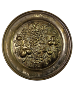 Peerage Brass Wall Hanger Made in England Bountiful Harvest Vintage Rust... - $54.88 CAD