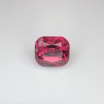 Hot Pink Garnet Gemstone, 2.25 carats, Faceted Cushion Cut, Excellent Cut, Loose - £141.90 GBP