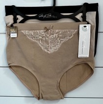 Marilyn Monroe Seamless Stretch Panties Briefs with Lace overlay M L - £16.64 GBP