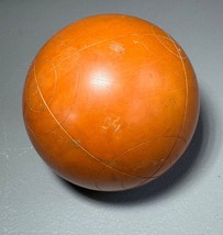 Vintage orange/tan circular Pattern Bocce Ball Replacement - $10.00