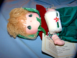 Vintage 1987 Precious Moments &quot;Dixie&quot; Plush Doll-December w/Paper Tag-Applause - £13.41 GBP