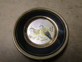 Vintage Japanese The Art of Chokin 24KT Gold Rim Plate Pair Of Quails 4” - £7.42 GBP