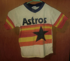 Vintage Childs Houston Astros Garan INC Size 6-7 l Tee Shirt Collectible - £28.03 GBP