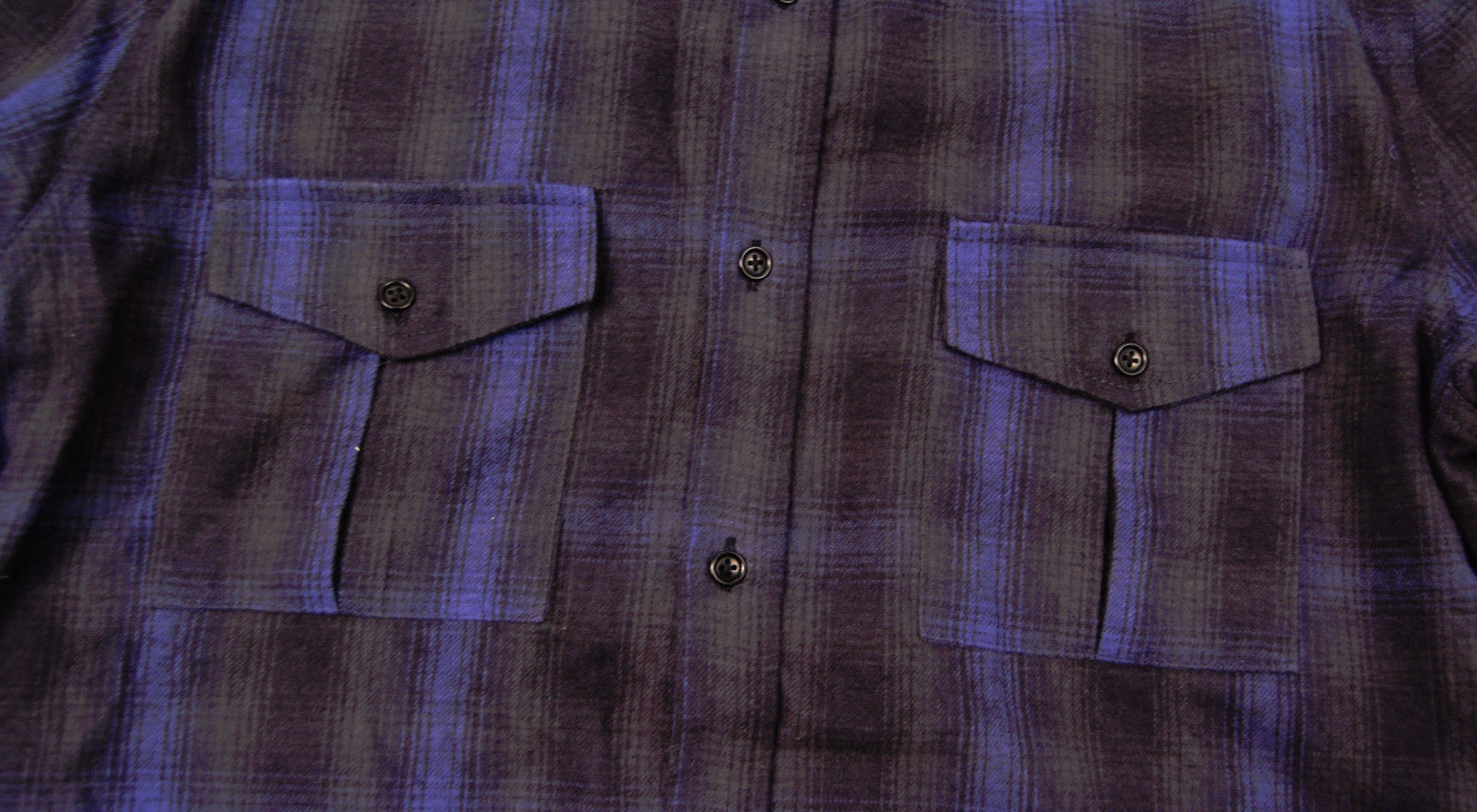 Idol Radec Blue Grey Plaid LS Button Flannel Shirt XL X-Large Item image 6