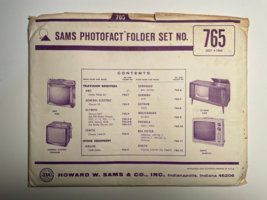 SAMS PHOTOFACT FOLDER SET NO. 765 JULY 1965 MANUAL SCHEMATICS - $4.95