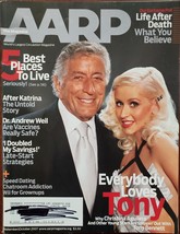 Tony Bennett Christina Aguilera, Katrina Aftermath in AARP Magazine 2007 - £6.24 GBP