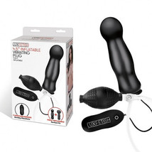 Lux Fetish 4.5 in. Inflatable Vibrating Plug Remote-Controlled - £104.29 GBP