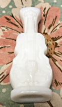 Vintage Miniature Imperial White Milk Glass Figural Bass Cello Bottle De... - $19.80