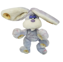 Vintage Embassy Intl Purple Hand A Bunny Rabbit Stuffed Animal Plush Toy Window - £29.50 GBP