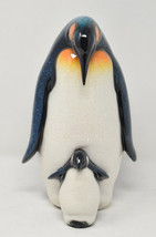 Juliana Penguin Mom With Baby Chick High Gloss Resin Figurine Pottery De... - $49.50