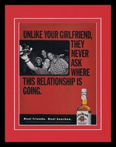 ORIGINAL Vintage 1999 Jim Beam Whiskey 11x14 Framed Advertisement - $34.64