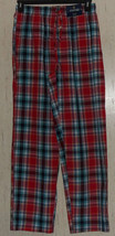NWT MENS STAFFORD RED PLAID 100% COTTON PAJAMA LOUNGE SLEEP PANT SIZE S - $25.20