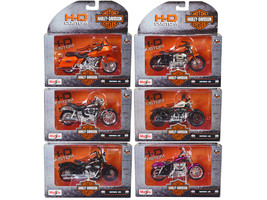 Harley-Davidson Motorcycles 6 piece Set Series 38 (Version 2) 1/18 Diecast Model - £67.32 GBP