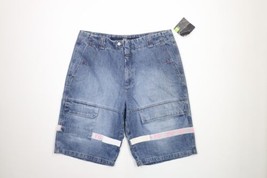 NOS Vintage 90s Marithe Francois Girbaud Mens 38 Spell Out Straps Baggy Shorts - £155.91 GBP