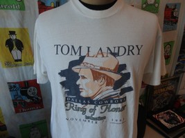 Vintage Tom Landry Ring Of Honor 1993 Dallas Cowboys T Shirt L - £31.64 GBP