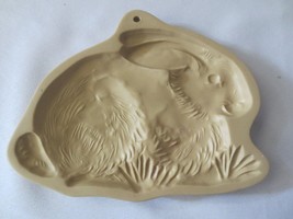 Bunny Rabbit Easter Spring Brown Bag Ceramic Cookie Mold Hill Design 1983 - $20.00