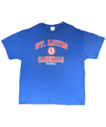 St Louis Cardinals Shirt Adult 2XL XXL MLB Genuine Merch Graphic Tee Pre... - $14.00