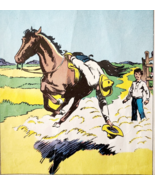 1947 Bill &amp; The Circus Cowboys Uncle Sam Sanford Tousey Plate Book Print... - $34.29 CAD