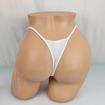 Bali Studio String Thong Cotton 7 L Large White NEW NWT Womens Panties U... - £19.75 GBP