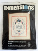 Dimensions Love Endures Counted Cross Stitch 3581 Victorian Vintage Sealed - $19.58