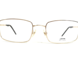 Sama Eyeglasses Frames 1704 MGD Shiny Gold Square Full Rim 54-20-140 - $205.32