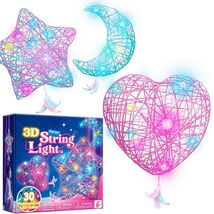 3-Pack Star and Heart String Art for Girls, Art and Craft Kit for Kids 8... - €27,23 EUR