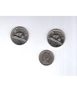 Canada Coin - 3 coins  (1 - 1975 Dime &amp; 2 - 1979 Nickels) - $4.50