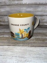 Starbucks Mug Orange County You Are Here YAH Coffee Cup 14oz 2014 California - £12.65 GBP