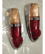 Moskvich 402 403 407 Rear Tail Lights - Good Condition - Original Chrome... - $188.10