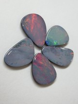 Natural Doublet Opal Freeform Smooth Play of Colors Australia SI1 Clarity Loose  - £48.51 GBP