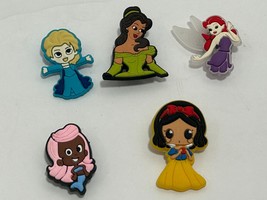 Disney Princess Croc Charms Shoe Bracelet Charms 5 Pcs Snow White &amp; Others - £4.30 GBP