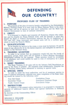 Philadelphia Military Training Corps Training Plan World War II Army Poster - $34.18