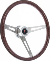Dark Wood Steering Wheel Kit Arrowhead Hub For 1967-1968 Pontiac Firebird &amp; GTO - £304.02 GBP