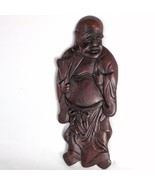Vintage 1960s-70s 14&quot; Happy Buddha Wall Plaque Carved Rosewood Hotei Lau... - €34,57 EUR