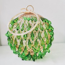 Metal Ball Design Purses and Handbags for Women Party Rhinestone Clutch Wedding  - £48.03 GBP