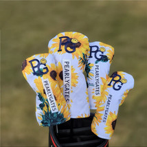 Golf Driver Fairway Wood Hybrid Head Cover Pearly Gates Sunflower 4pcs Set - £23.05 GBP