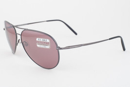 Serengeti MEDIUM AVIATOR Shiny Gunmetal / Polarized Sedona Sunglasses 8088 59mm - $331.55