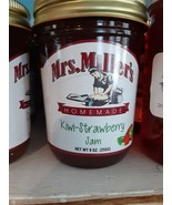2 jars Mrs. Miller&#39;s Homemade Kiwi Strawberry Jam  2  9 oz jar Amish mad... - £12.65 GBP