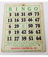 Bingo Card 1950 Loyal Order of Moose Belleville Illinois Chapter 53 - $15.15