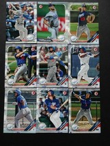 2019 Bowman Los Angeles Dodgers Paper Base Team Set 9 Baseball Cards - $5.99