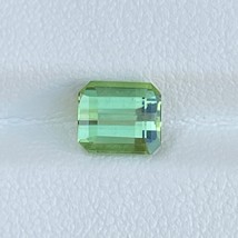 Natural Green Tourmaline 1.77 Cts Emerald Cut Loose Gemstone - £136.31 GBP