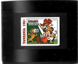 Tchotchke Framed Stamp Art - Disney - Mickey Mouse Safari Club - Mickey - $8.77