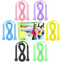 Jump Rope For Kids, 6 Pack Length Adjustable Lightweight Kids Skipping R... - £19.02 GBP